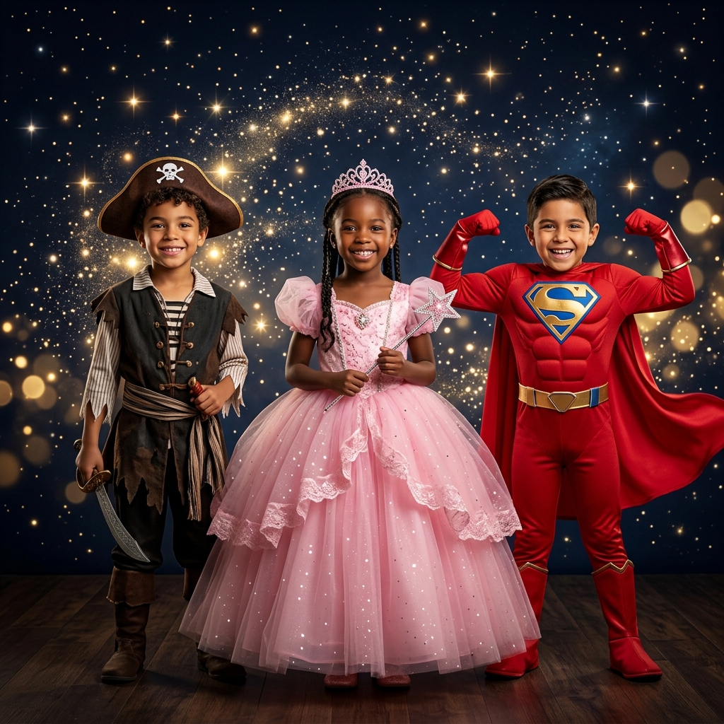 Kids in costumes